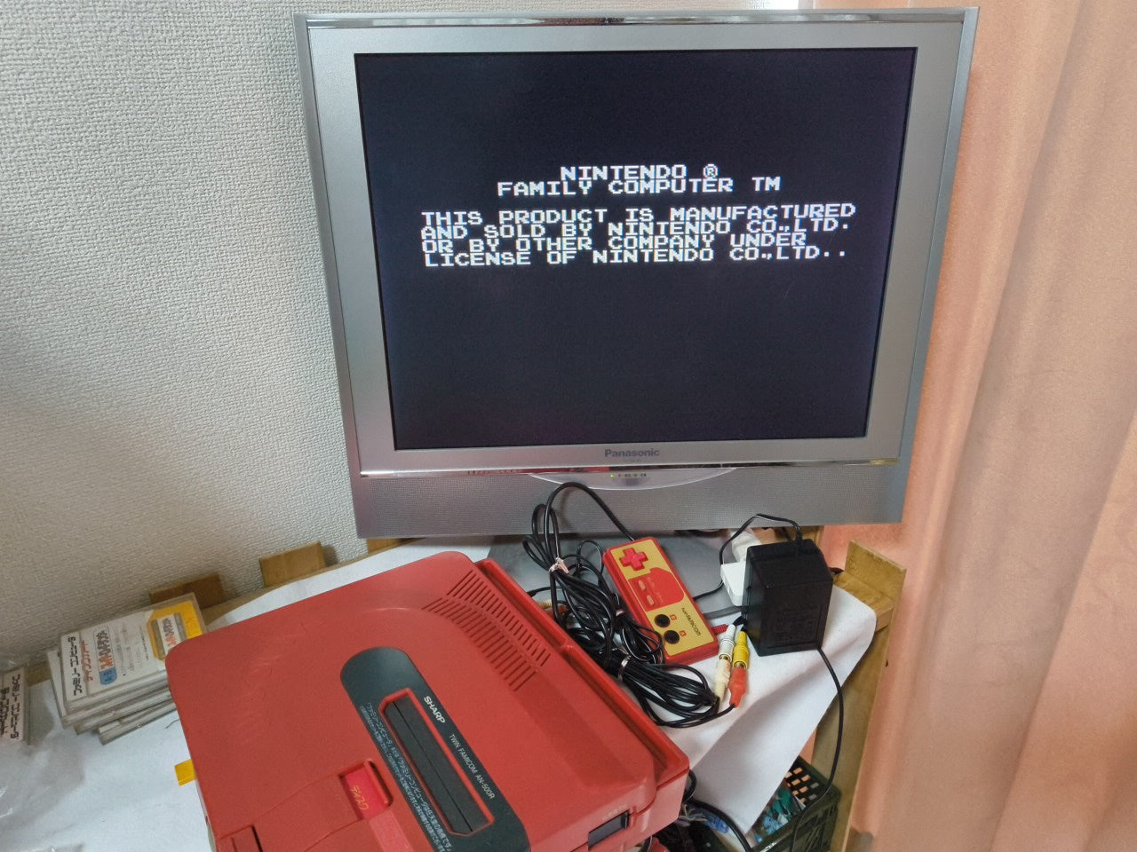 Mario Golf Japan Coruse (NES) Disk System, Game disk and box set, working-h0212-