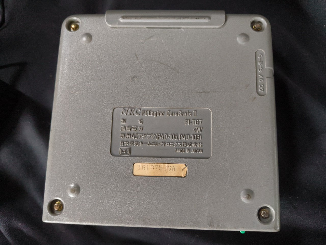 NEC PC Engine Coregrafx2 Console PI-TG7, Pad, PSU, AV cable, Game,working-h0212-
