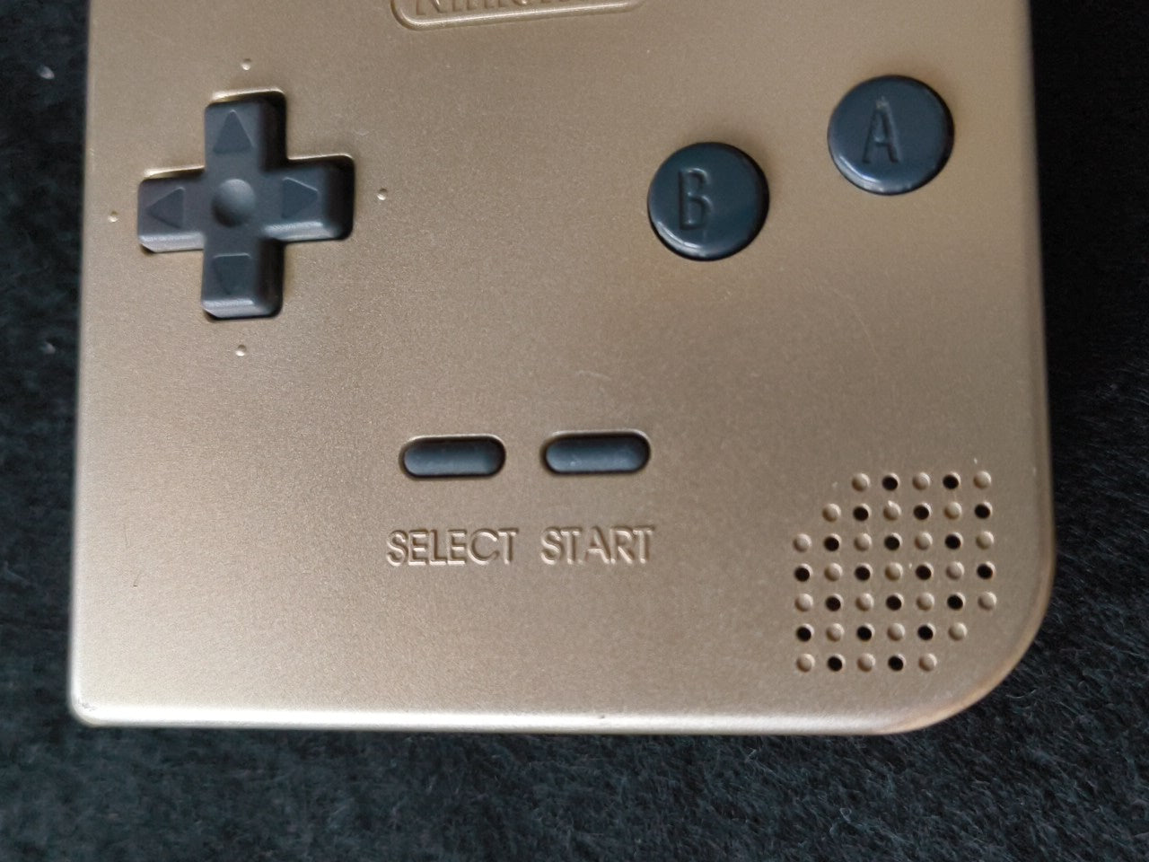 Used, Nintendo Gameboy Light Gold color console MGB-101w/Game, Working-gh0212- - Hakushin Retro Game shop