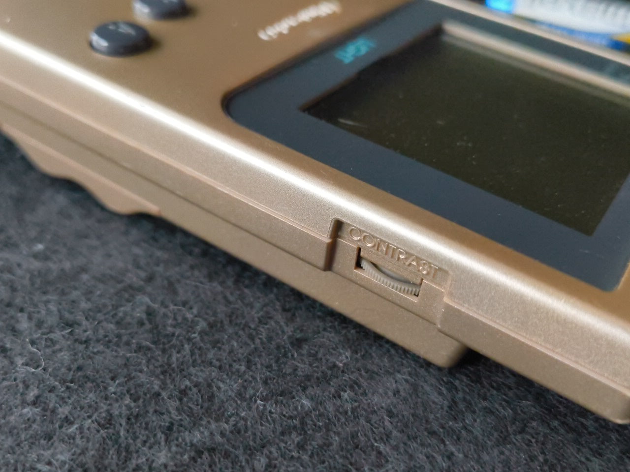 Used, Nintendo Gameboy Light Gold color console MGB-101w/Game, Working-gh0212-