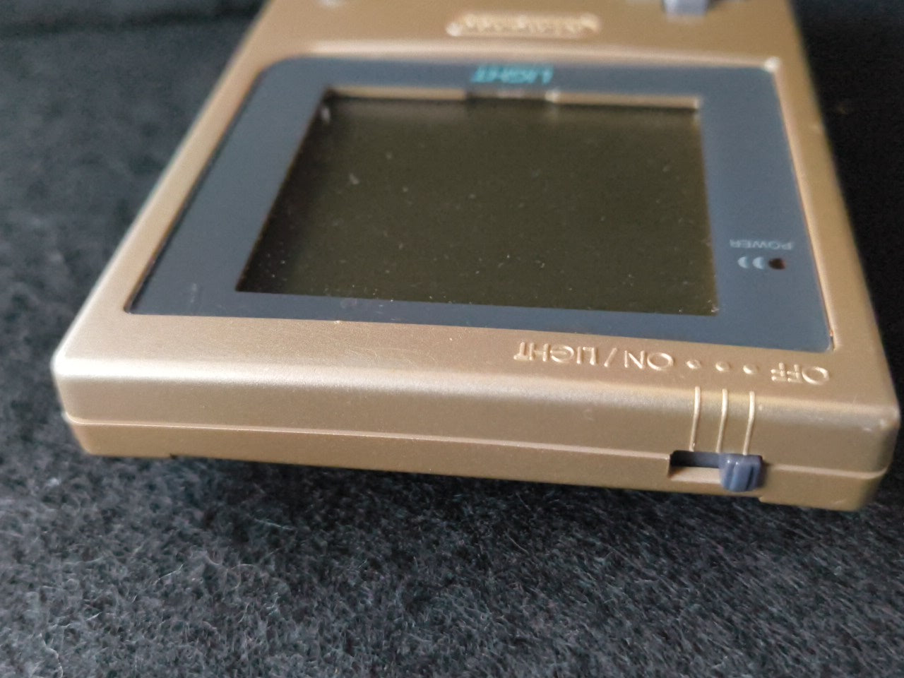 Used, Nintendo Gameboy Light Gold color console MGB-101w/Game, Working-gh0212- - Hakushin Retro Game shop