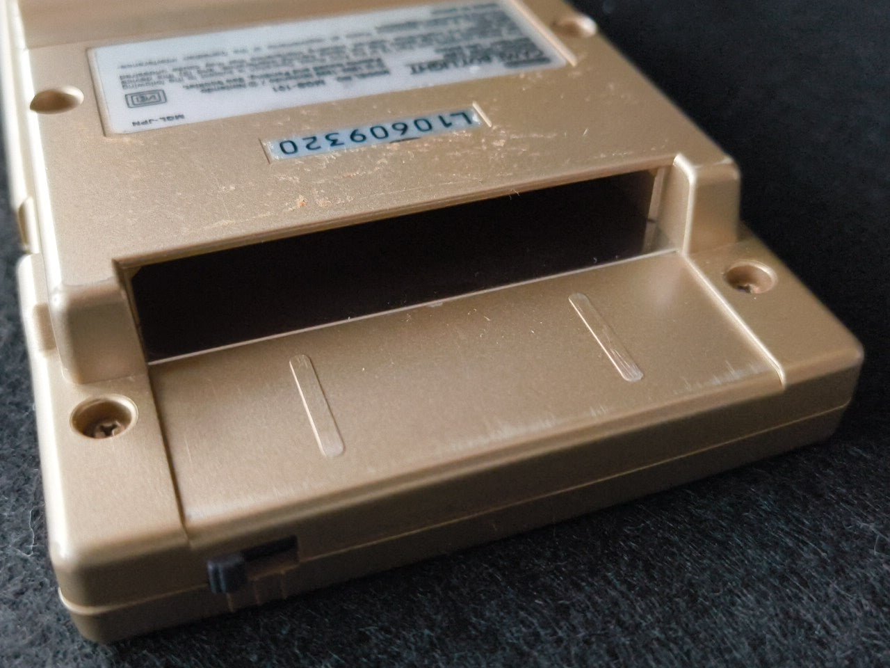 Used, Nintendo Gameboy Light Gold color console MGB-101w/Game, Working-gh0212-