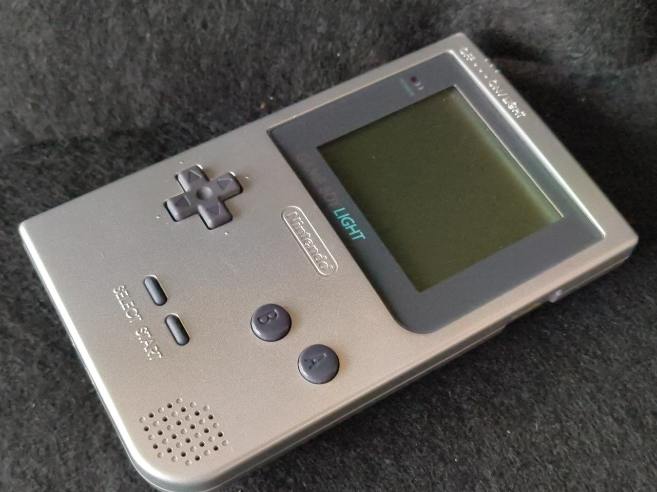 Defective Nintendo Game boy Light Silver color console MGB-101 w/Box set-h0212-