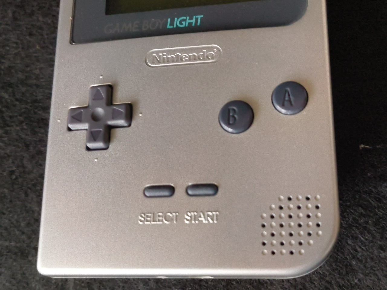 Defective Nintendo Game boy Light Silver color console MGB-101 w/Box set-h0212-