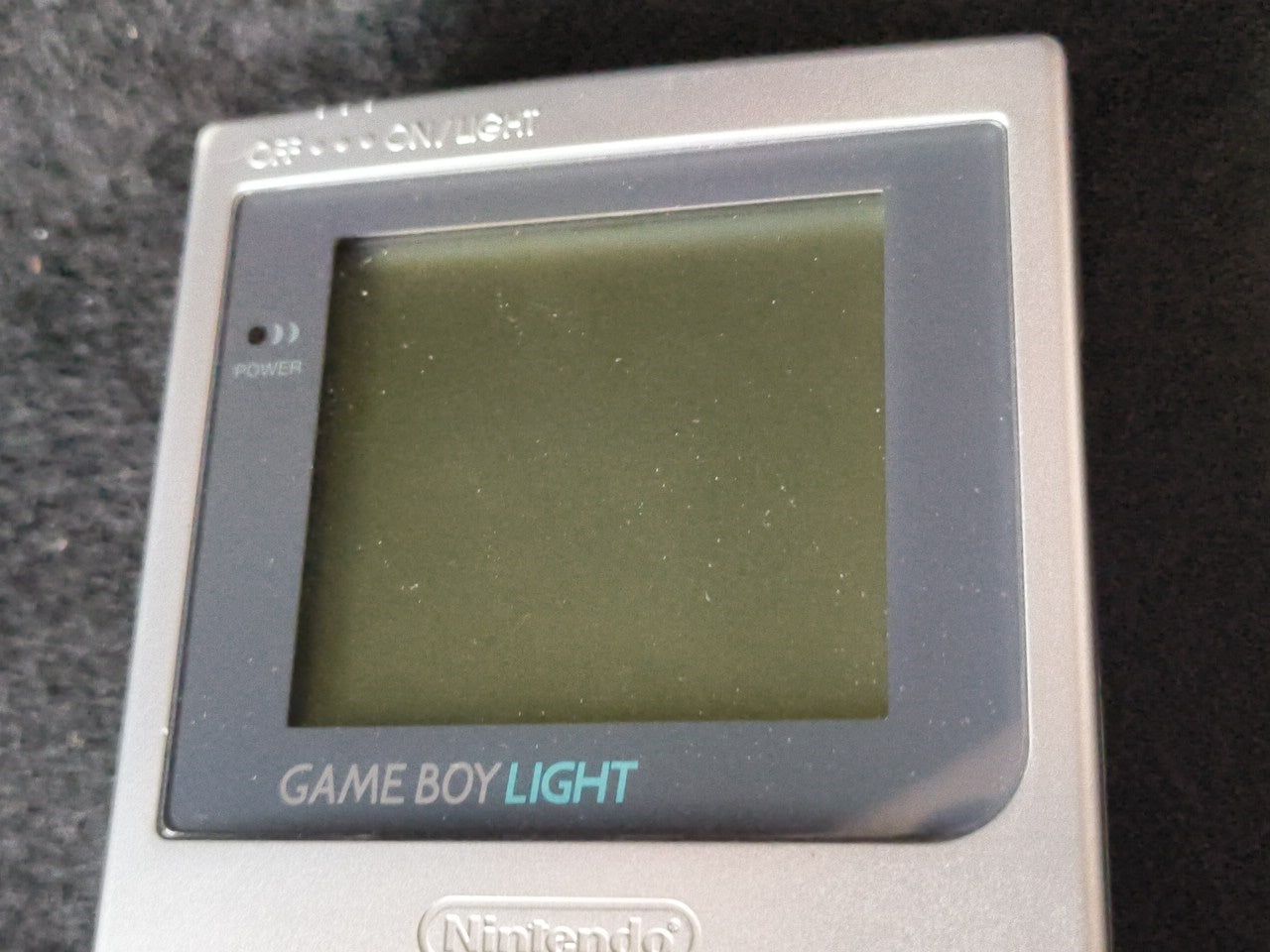 Defective Nintendo Game boy Light Silver color console MGB-101 w/Box set-h0212-