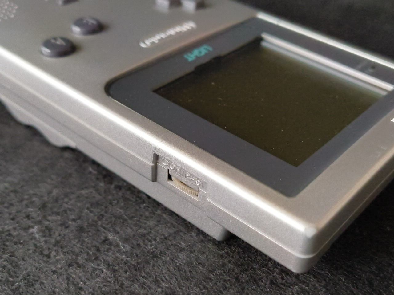 Defective Nintendo Game boy Light Silver color console MGB-101 w/Box set-h0212-