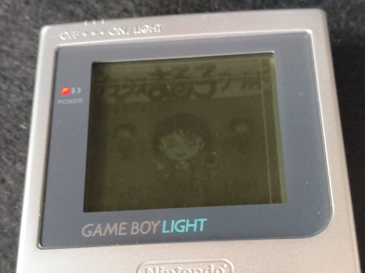 Defective Nintendo Game boy Light Silver color console MGB-101 w/Box set-h0212-