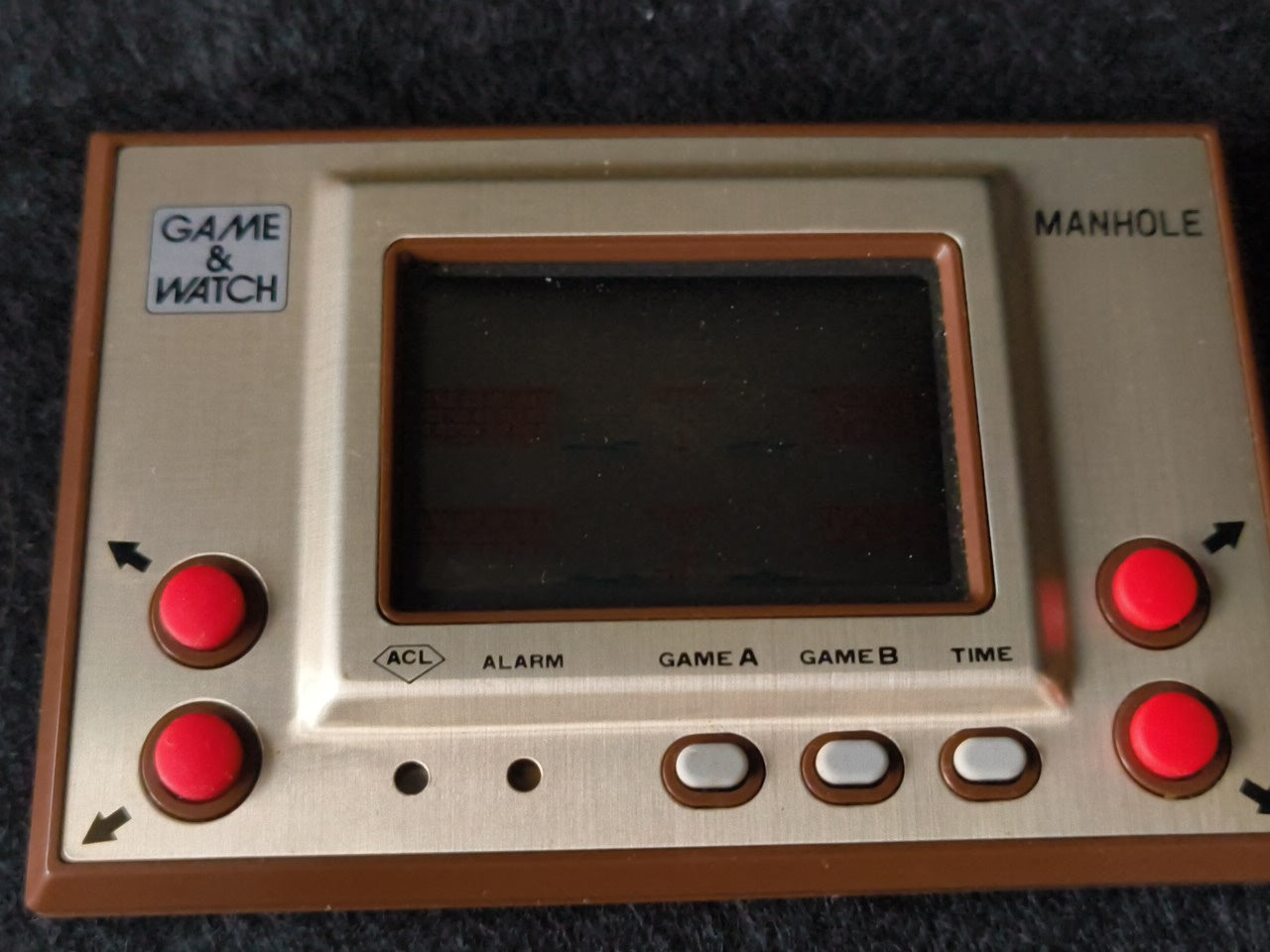 Vintage Nintendo Game & Watch Manhole (utility hole) Handheld game tested-h0212-