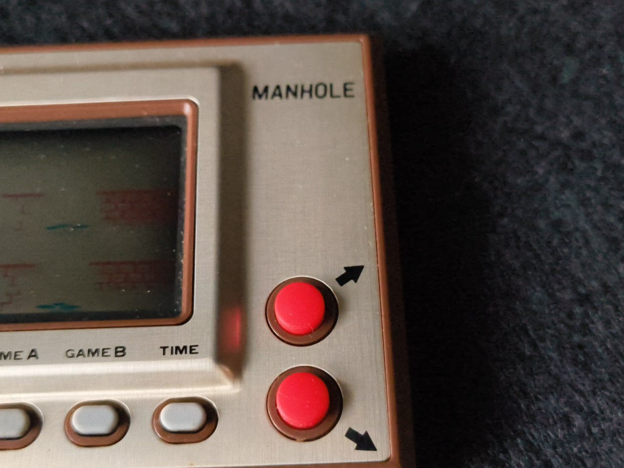Vintage Nintendo Game & Watch Manhole (utility hole) Handheld game tested-h0212-