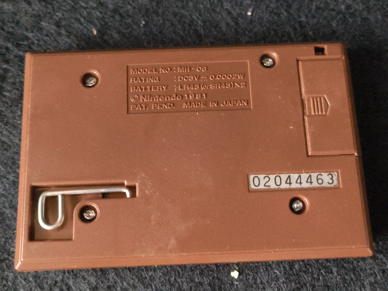 Vintage Nintendo Game & Watch Manhole (utility hole) Handheld game tested-h0212-