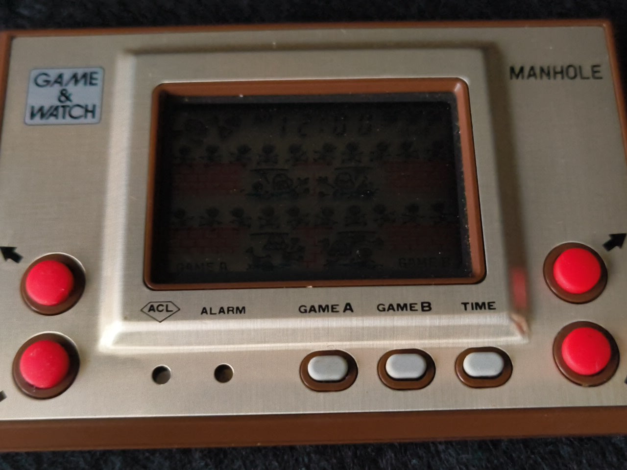 Vintage Nintendo Game & Watch Manhole (utility hole) Handheld game tested-h0212-