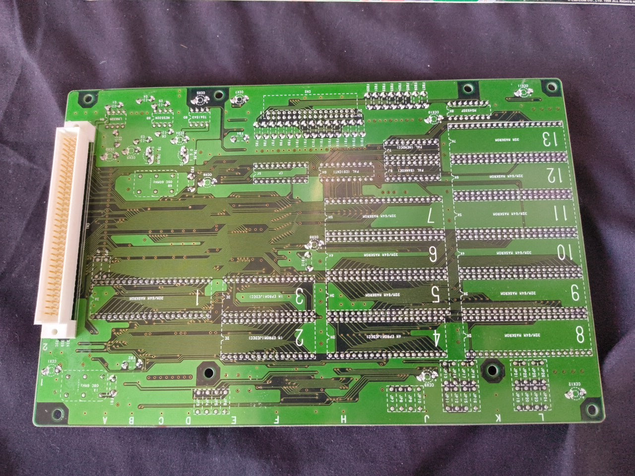 STAR GLADIATOR 2 CAPCOM ZN-2 system Arcade Cartridge B Board w/Inst cards-h0214-
