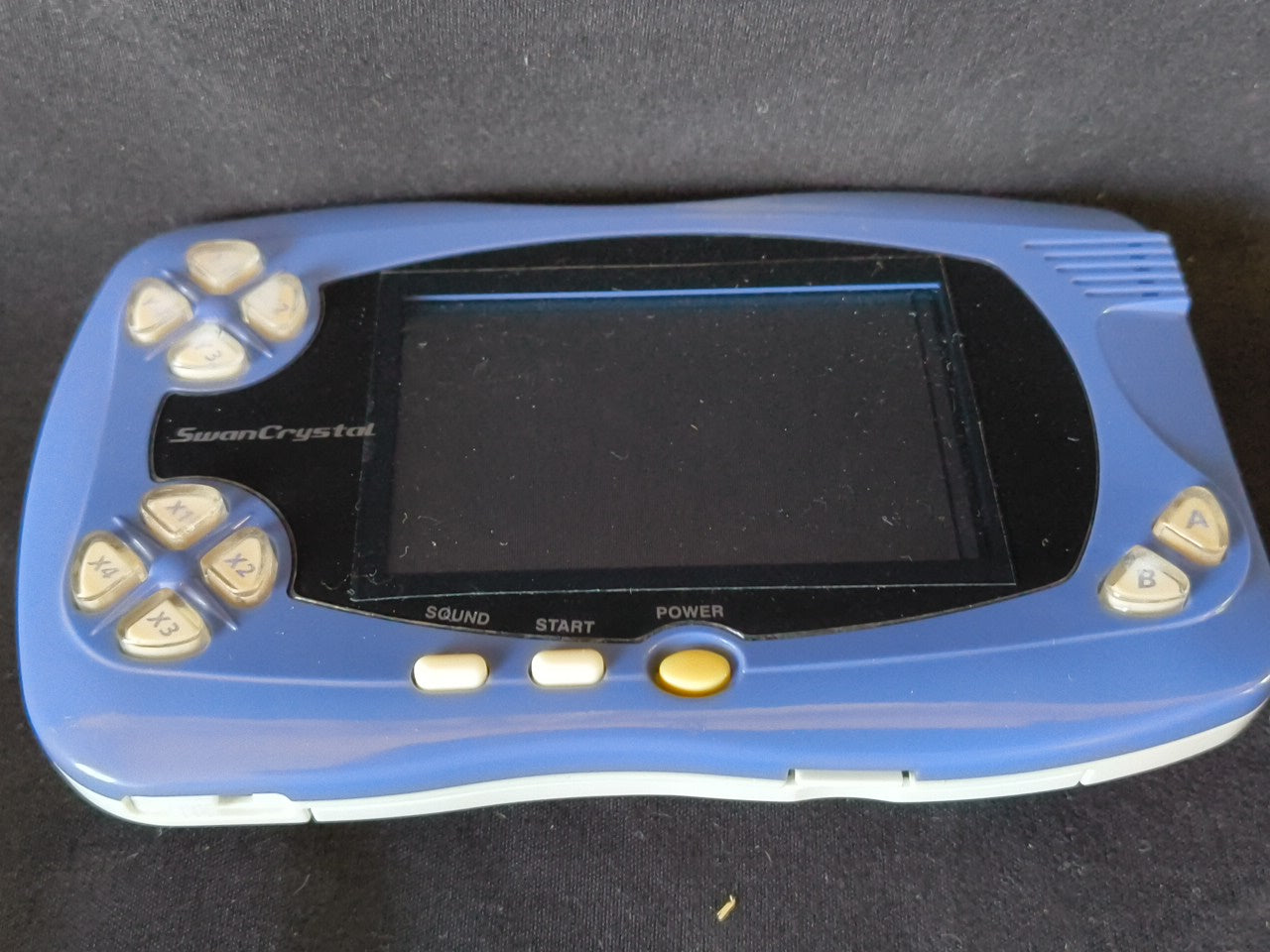 Wonder Swan Crystal Blue Violet BANDAI Console,Manual Boxed set, Working-h0214-
