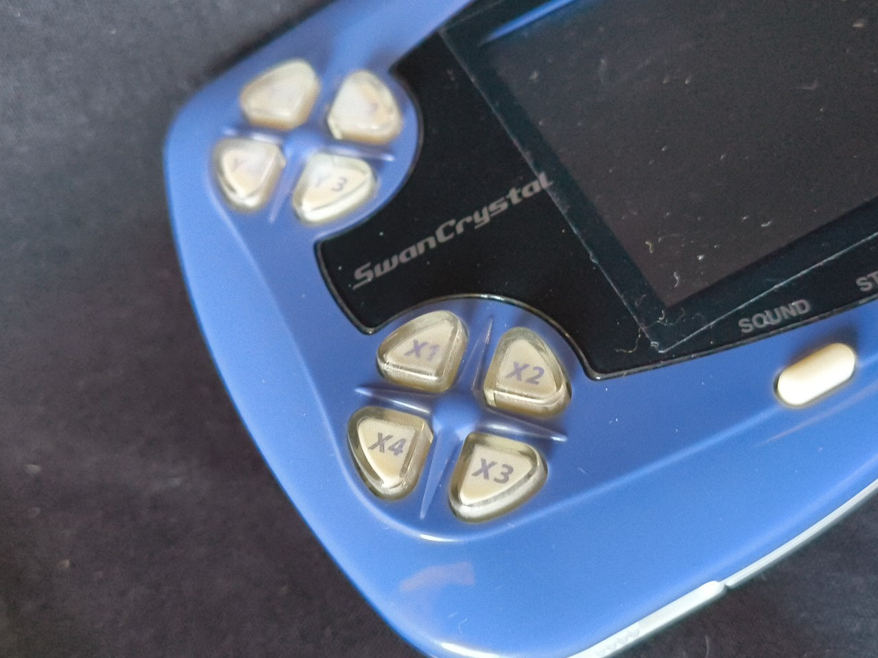 Wonder Swan Crystal Blue Violet BANDAI Console,Manual Boxed set, Working-h0214-