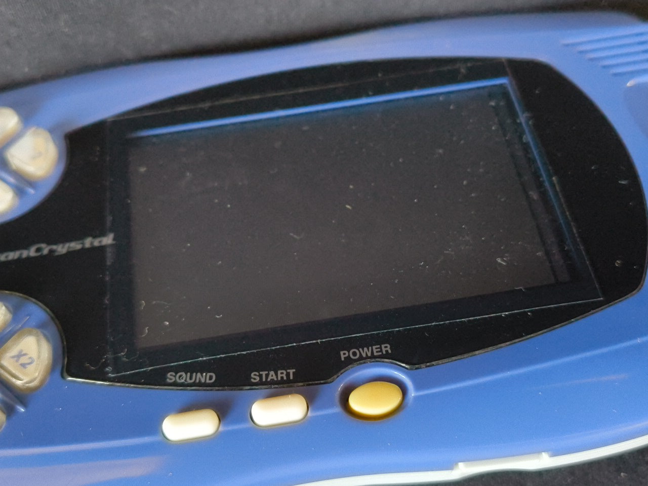 Wonder Swan Crystal Blue Violet BANDAI Console,Manual Boxed set, Working-h0214-