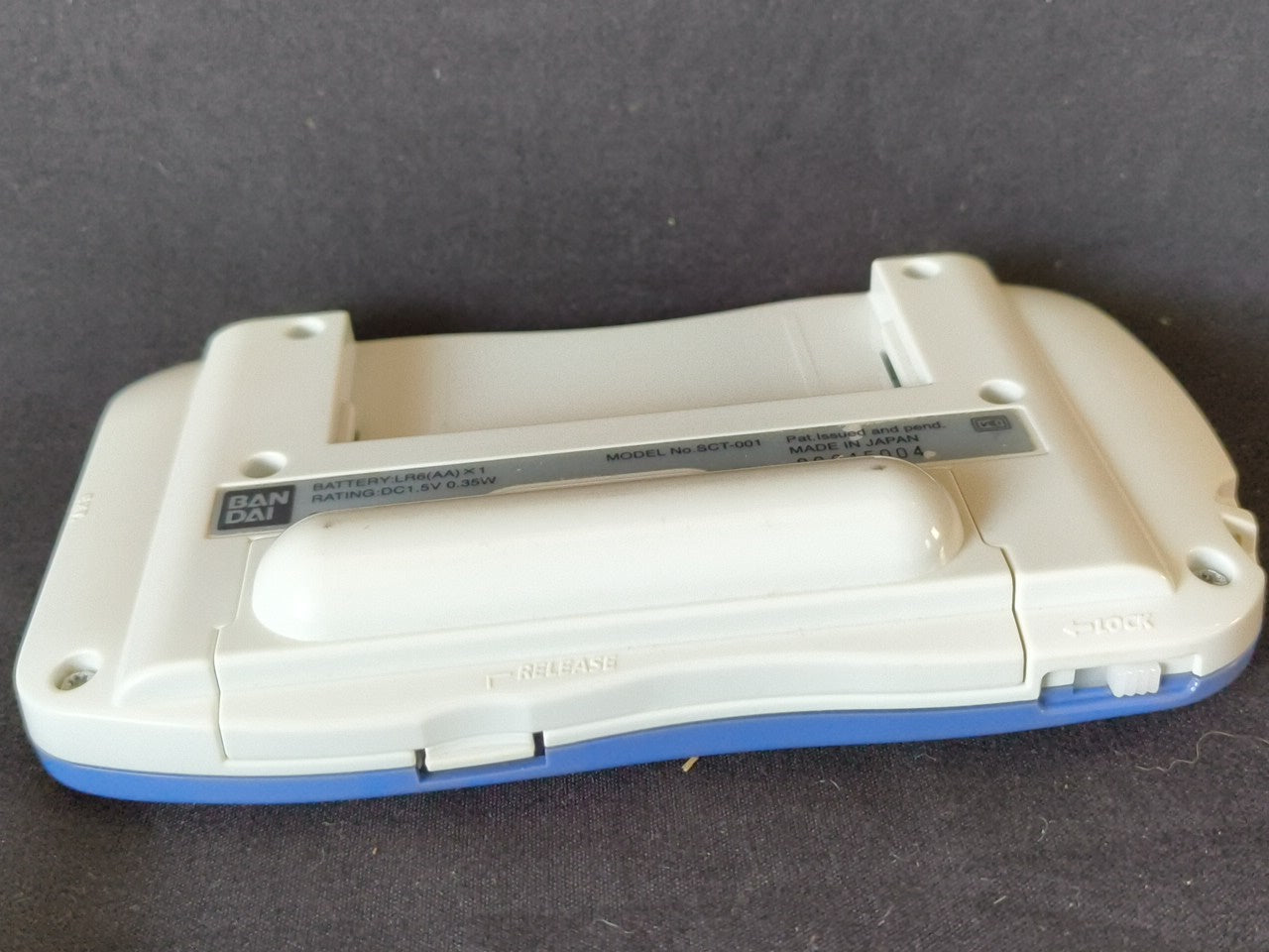 Wonder Swan Crystal Blue Violet BANDAI Console,Manual Boxed set, Working-h0214-