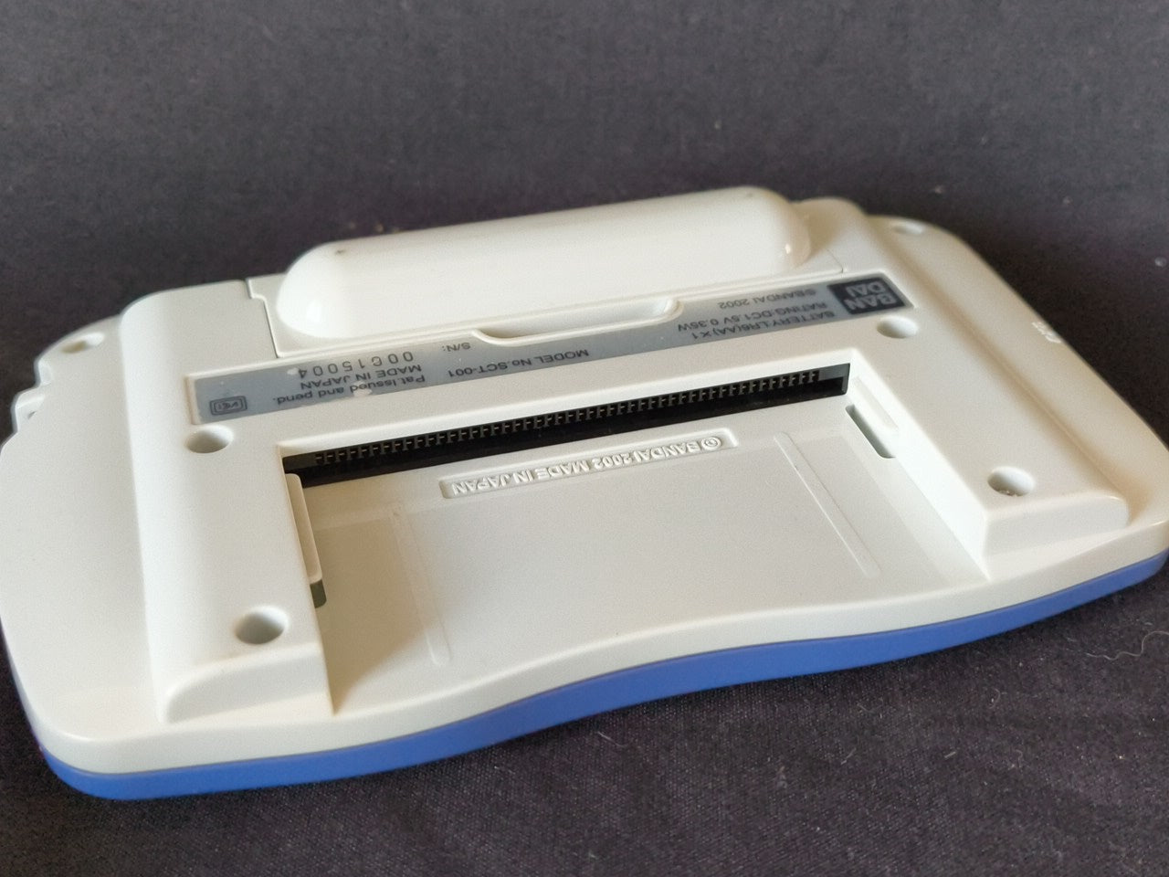 Wonder Swan Crystal Blue Violet BANDAI Console,Manual Boxed set, Working-h0214-