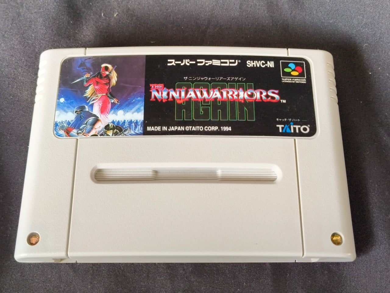 Ninja Warriors Again Super Famicom SFC, w/Manual, Box, Working Japan-h0217-