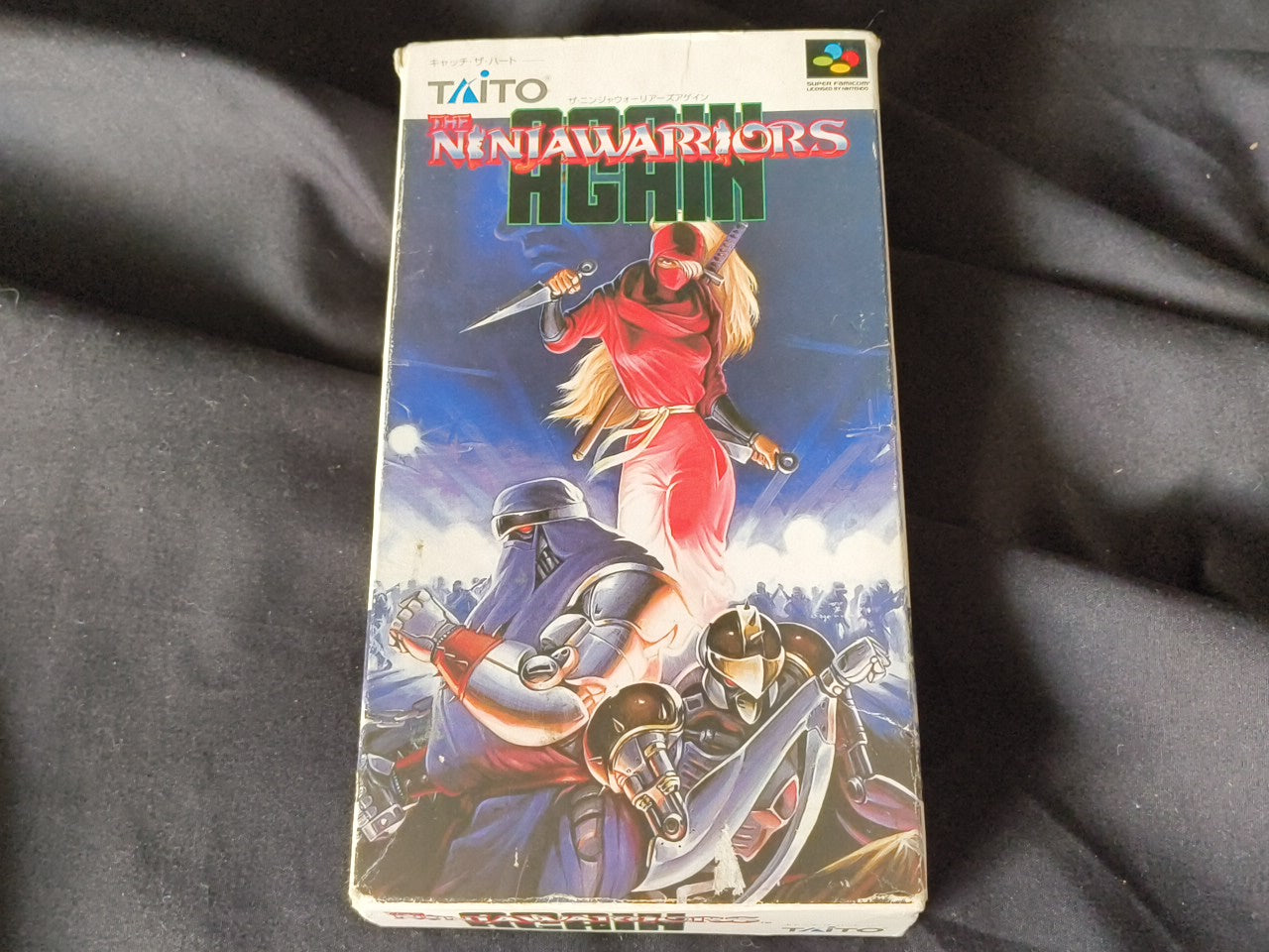 Ninja Warriors Again Super Famicom SFC, w/Manual, Box, Working Japan-h0217-