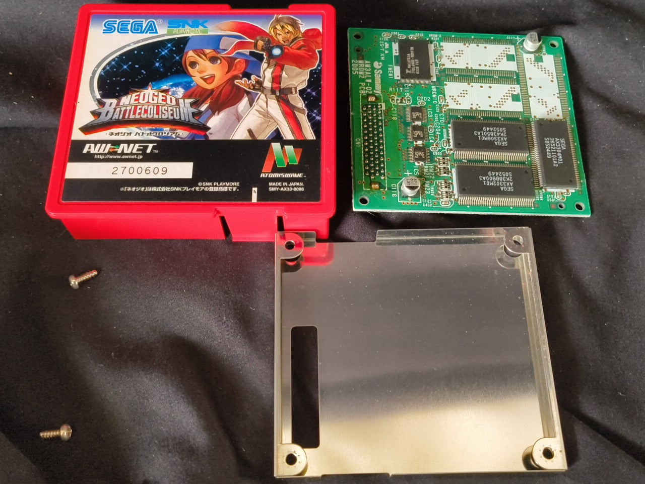 NEOGEO BATTLE COLISEUM SUMMY Atomiswave Arcade game cartridge, working-h0217-1