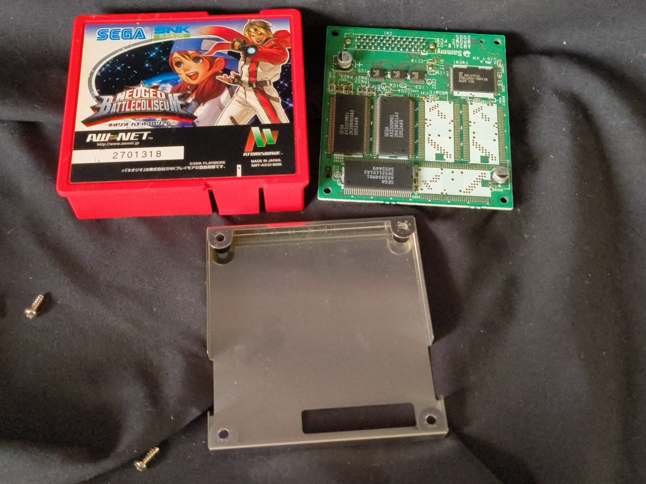 NEOGEO BATTLE COLISEUM SUMMY Atomiswave Arcade game cartridge, working-h0217-2