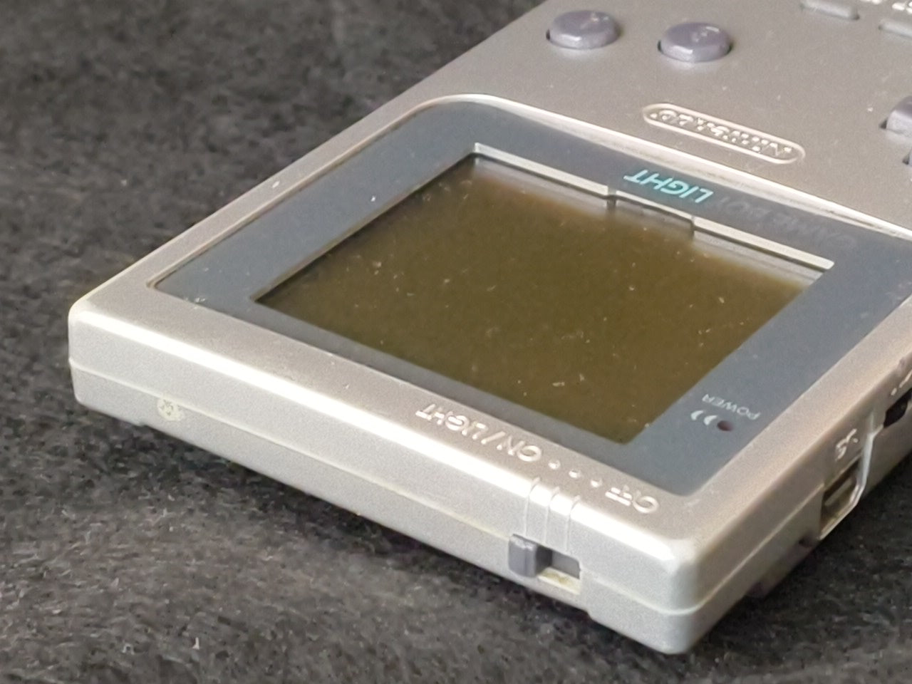 JUNK, Defective, Nintendo Gameboy Light silver color console HGB-101,-h0220-