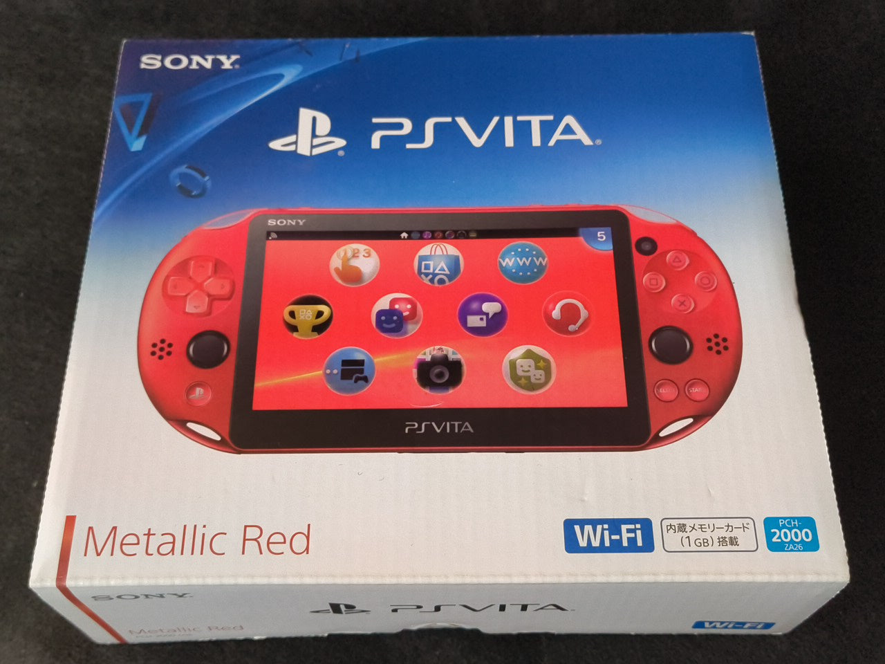 SONY PS Vita PCH-2000 Neon Orange Console 1GB, w/Manual Box set, Working-h0220-