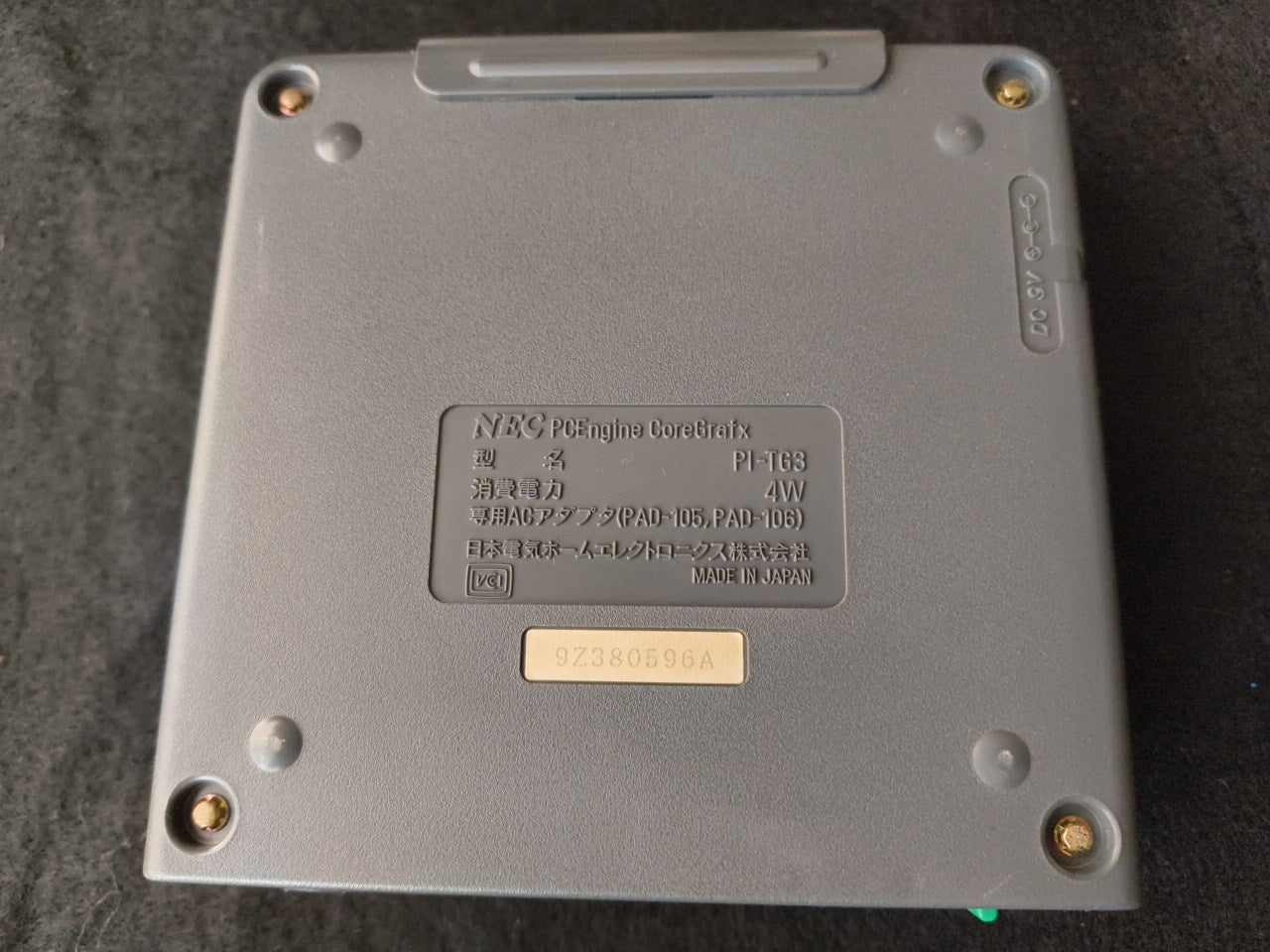 NEC PC Engine Coregrafx Console PI-TG3 TurboGrafx16, w/Manual, Game, Box-h0220-