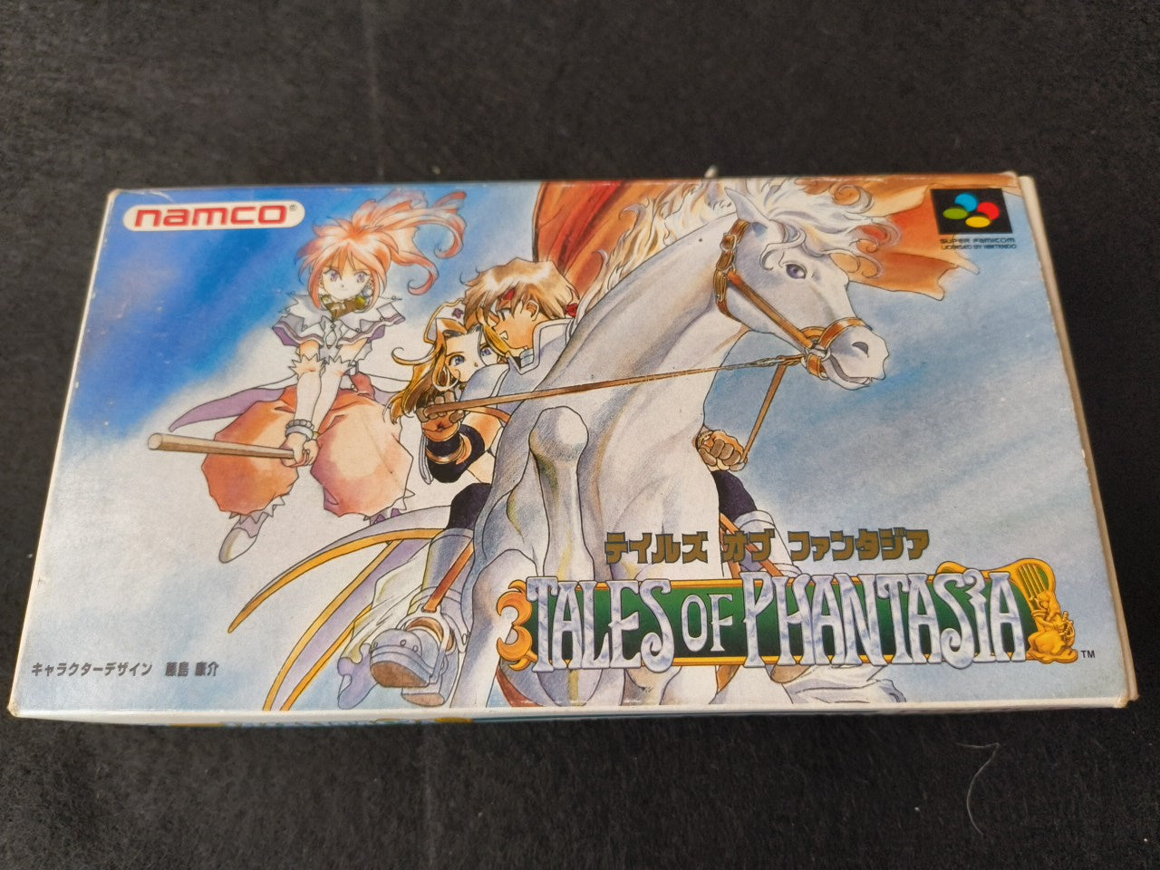 Tales of Phantasia Nintendo Super Famicom Game Cart w/Manual, Box Japan-h0220-
