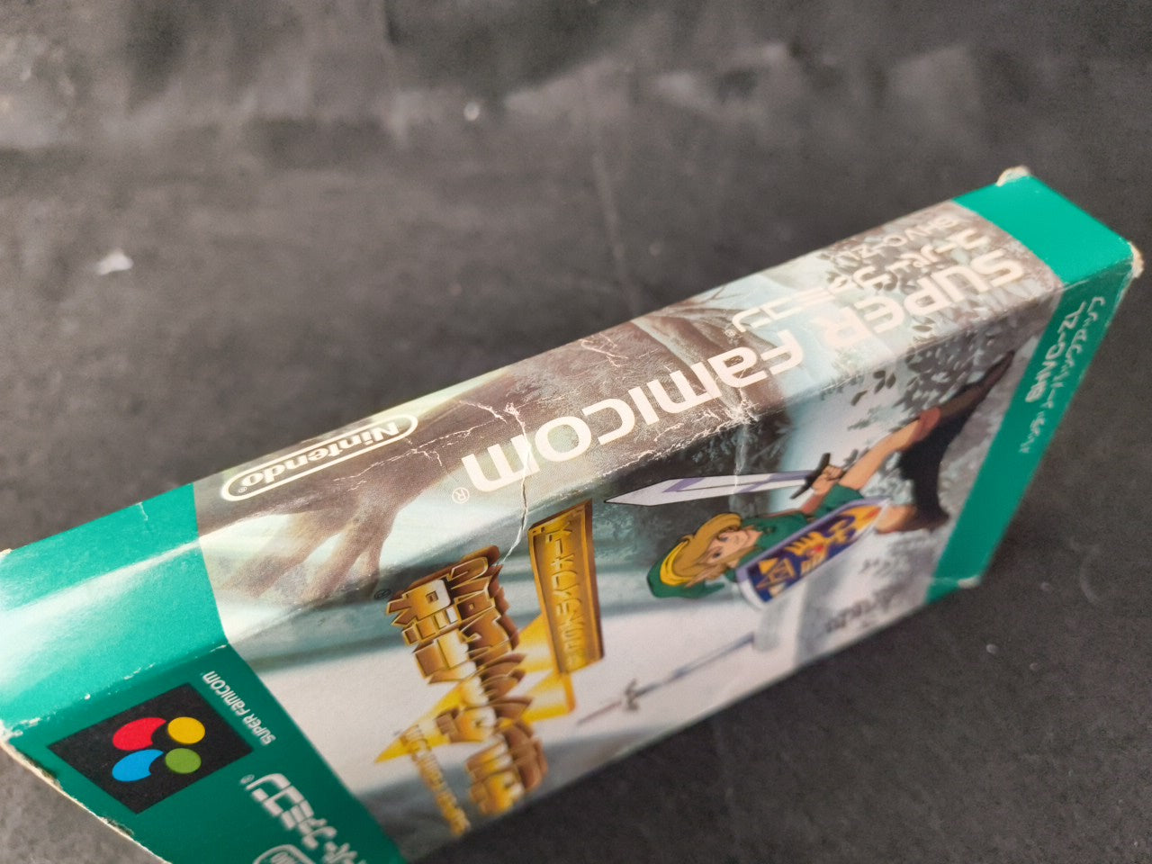 Legend of Zelda a Link to the Past Nintendo Super Famicom Cart w/Box Japan-h0220