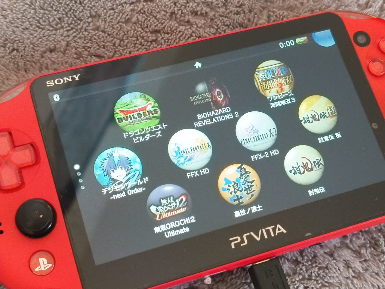 SONY PS Vita PCH-2000 Neon Orange Console 1GB, w/Manual Box set, Working-h0220-