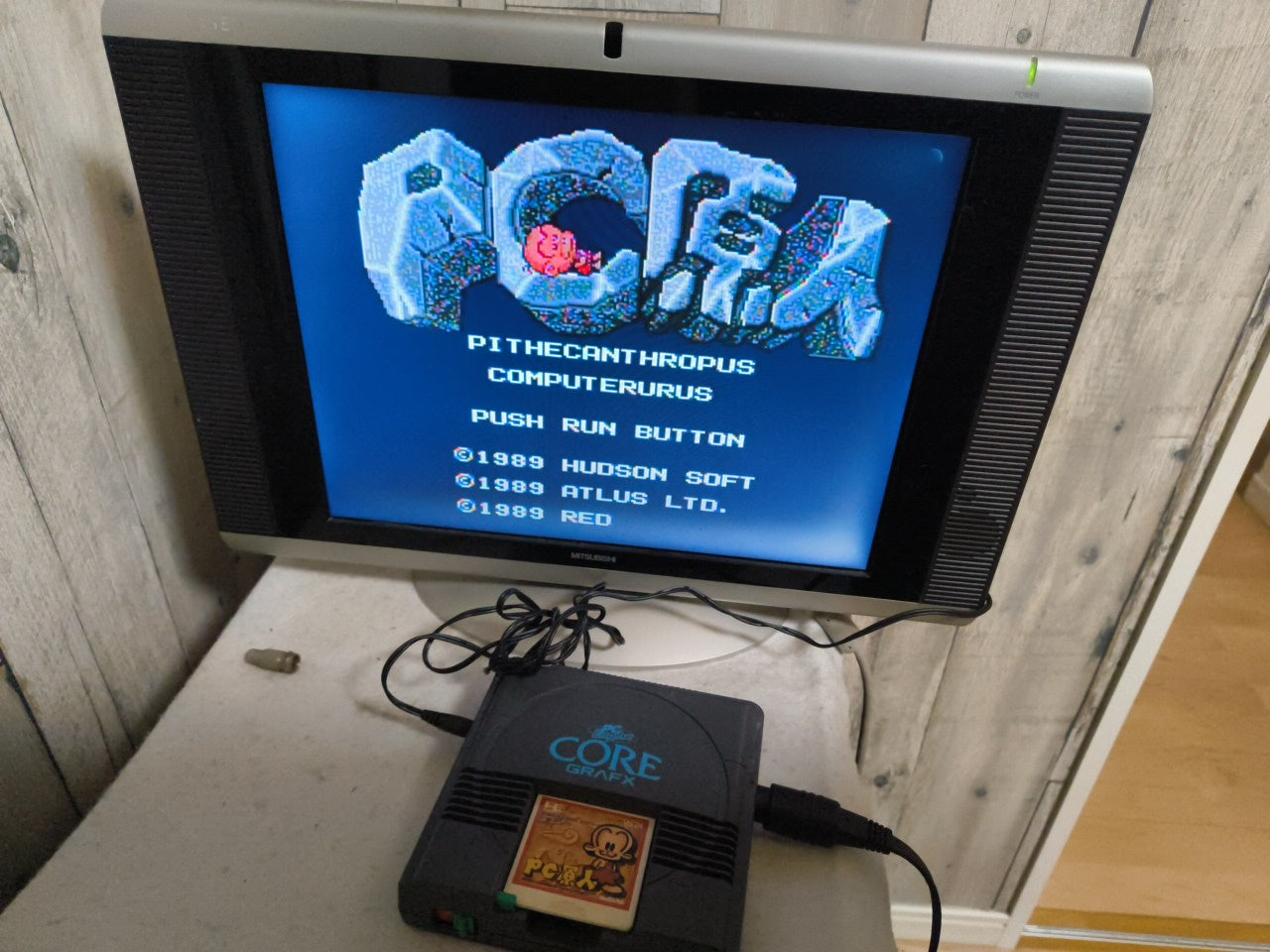 PC GENJIN NEC PC Engine TurboGrafx-16 PCE Hu-card Game, Working Japan-h0220-