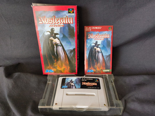 Nosferatu Super Famicom(SNES) GAME Cartridge, w/Manual, Box Japan Working-h0130-