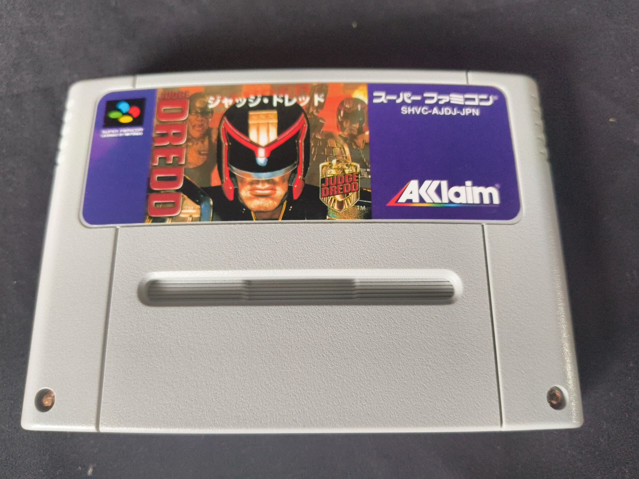 JUDGE DREDD Super Famicom SFC, w/Manual, Box, Working Japan-h0221-