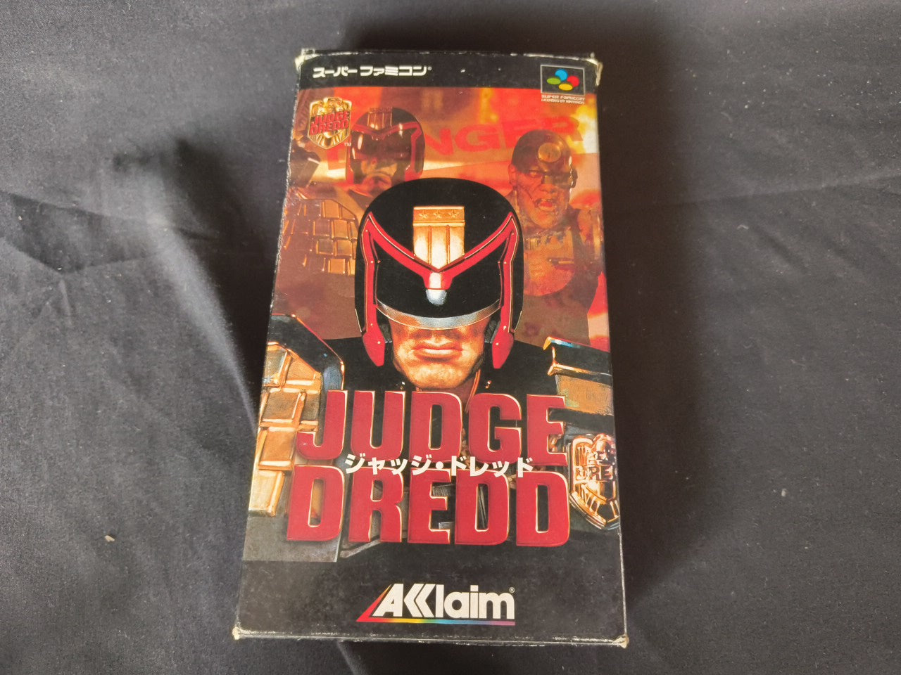 JUDGE DREDD Super Famicom SFC, w/Manual, Box, Working Japan-h0221-