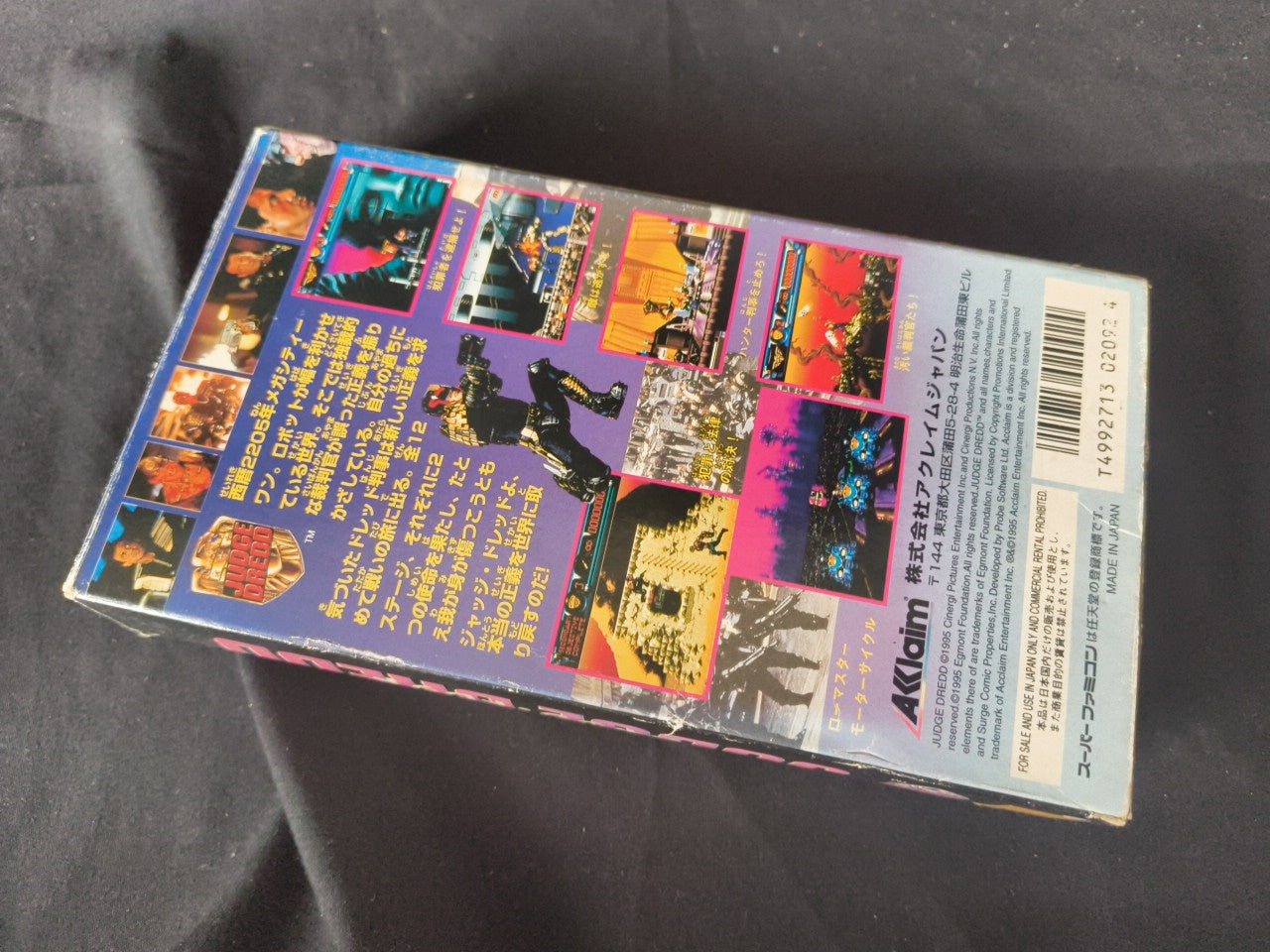 JUDGE DREDD Super Famicom SFC, w/Manual, Box, Working Japan-h0221-