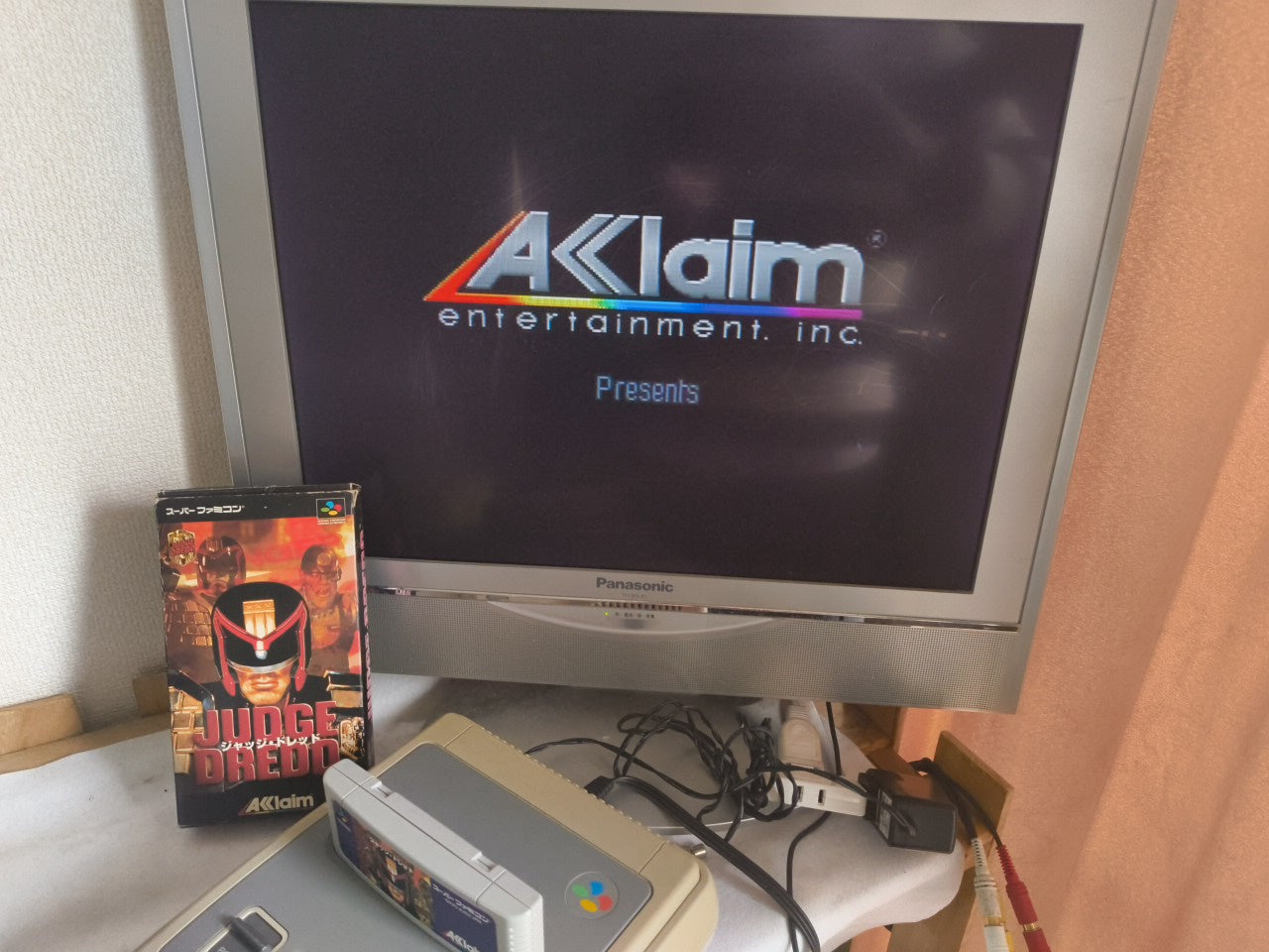 JUDGE DREDD Super Famicom SFC, w/Manual, Box, Working Japan-h0221-