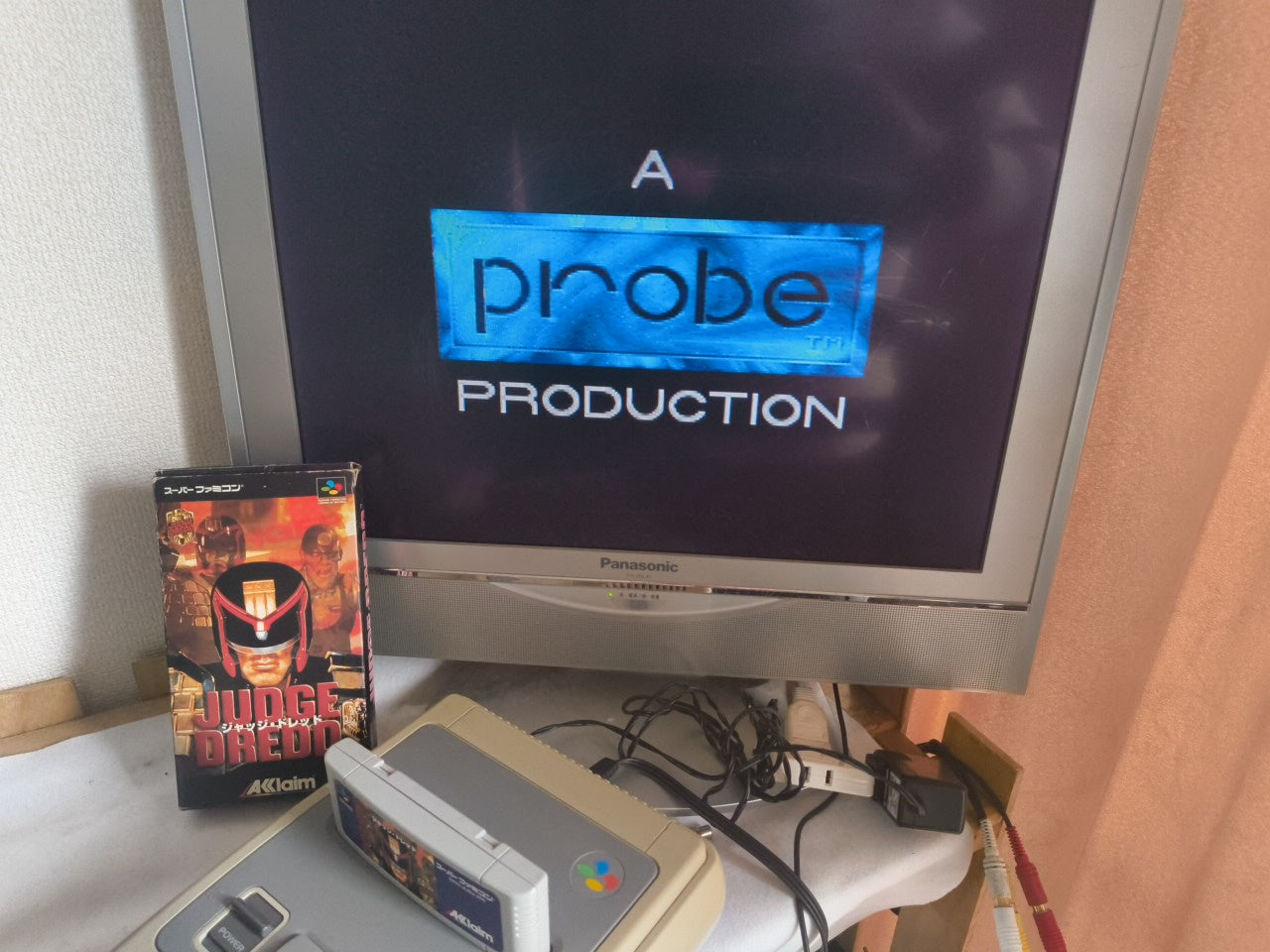 JUDGE DREDD Super Famicom SFC, w/Manual, Box, Working Japan-h0221-