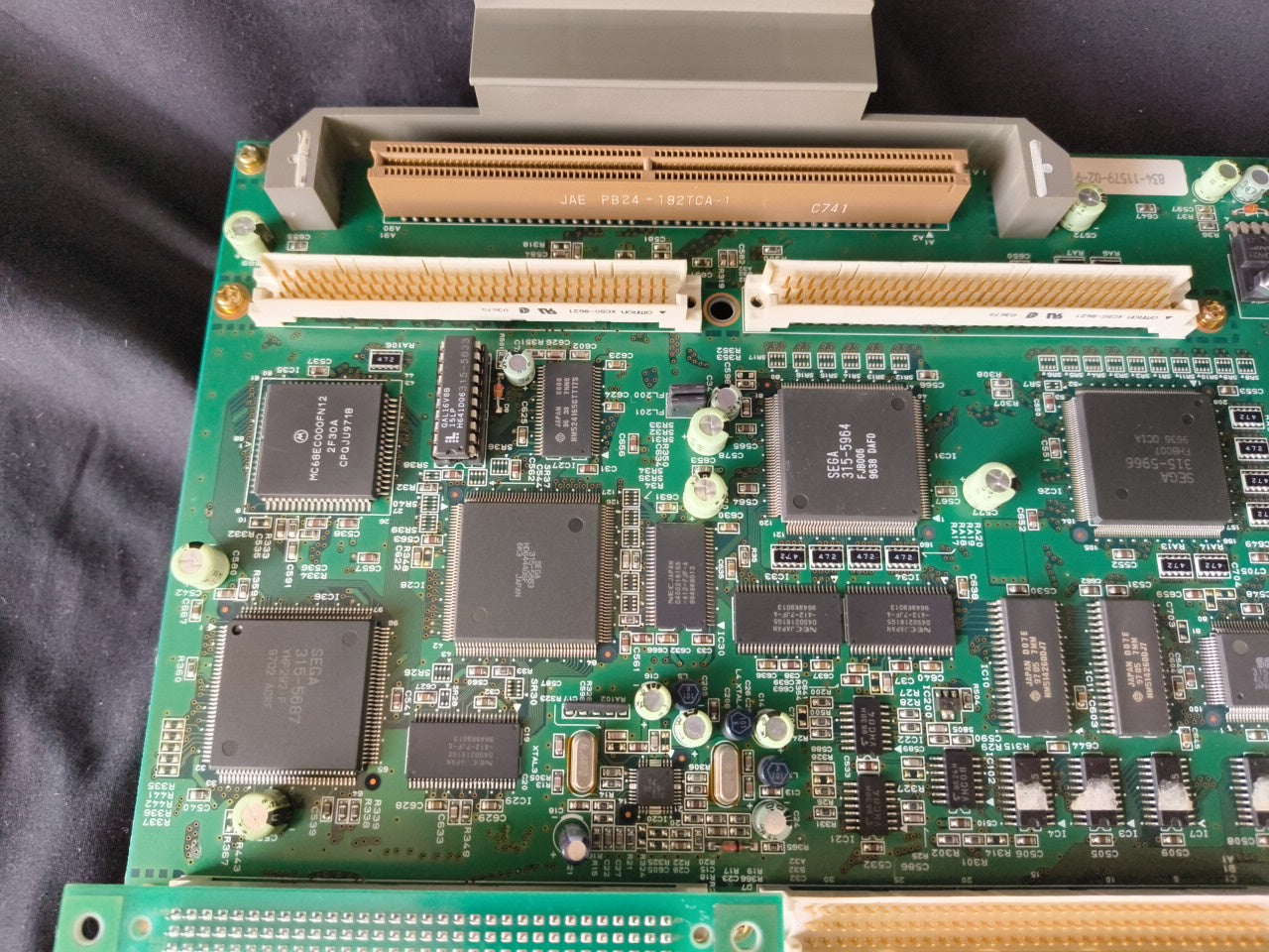 SEGA ST-V STV System JAMMA Motherboard (A Board) and Manual set, working-h0224-