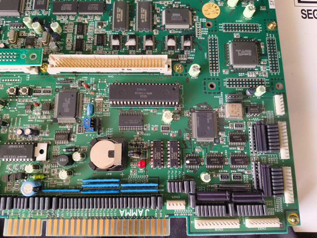 SEGA ST-V STV System JAMMA Motherboard (A Board) and Manual set, working-h0224-