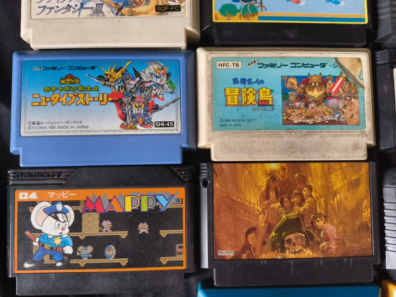 Wholesale lots of 18 Nintendo Famicom FC NES Game Cartridges set-h0228-