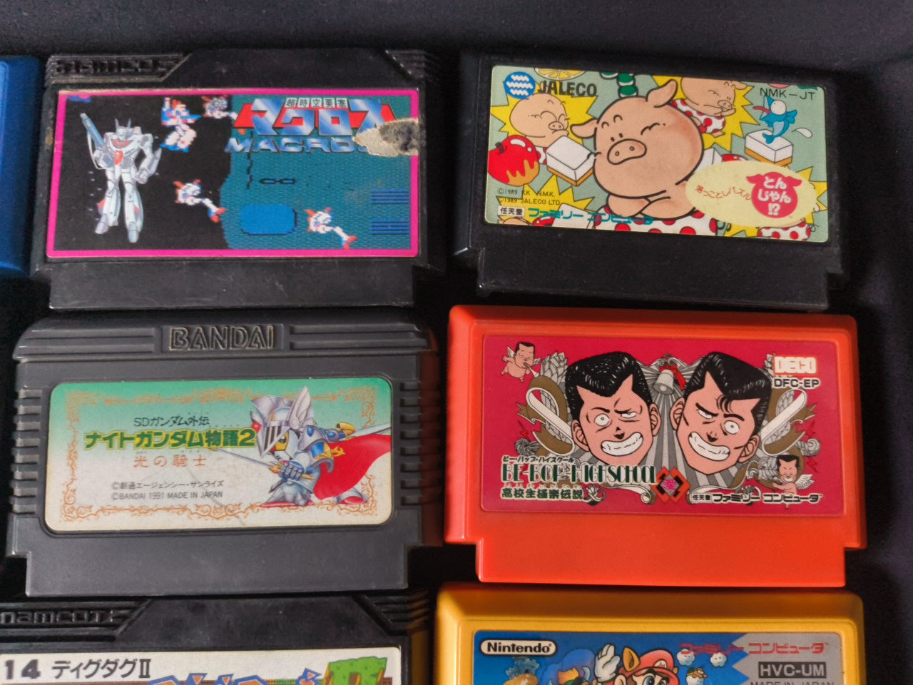 Wholesale lots of 18 Nintendo Famicom FC NES Game Cartridges set-h0228-