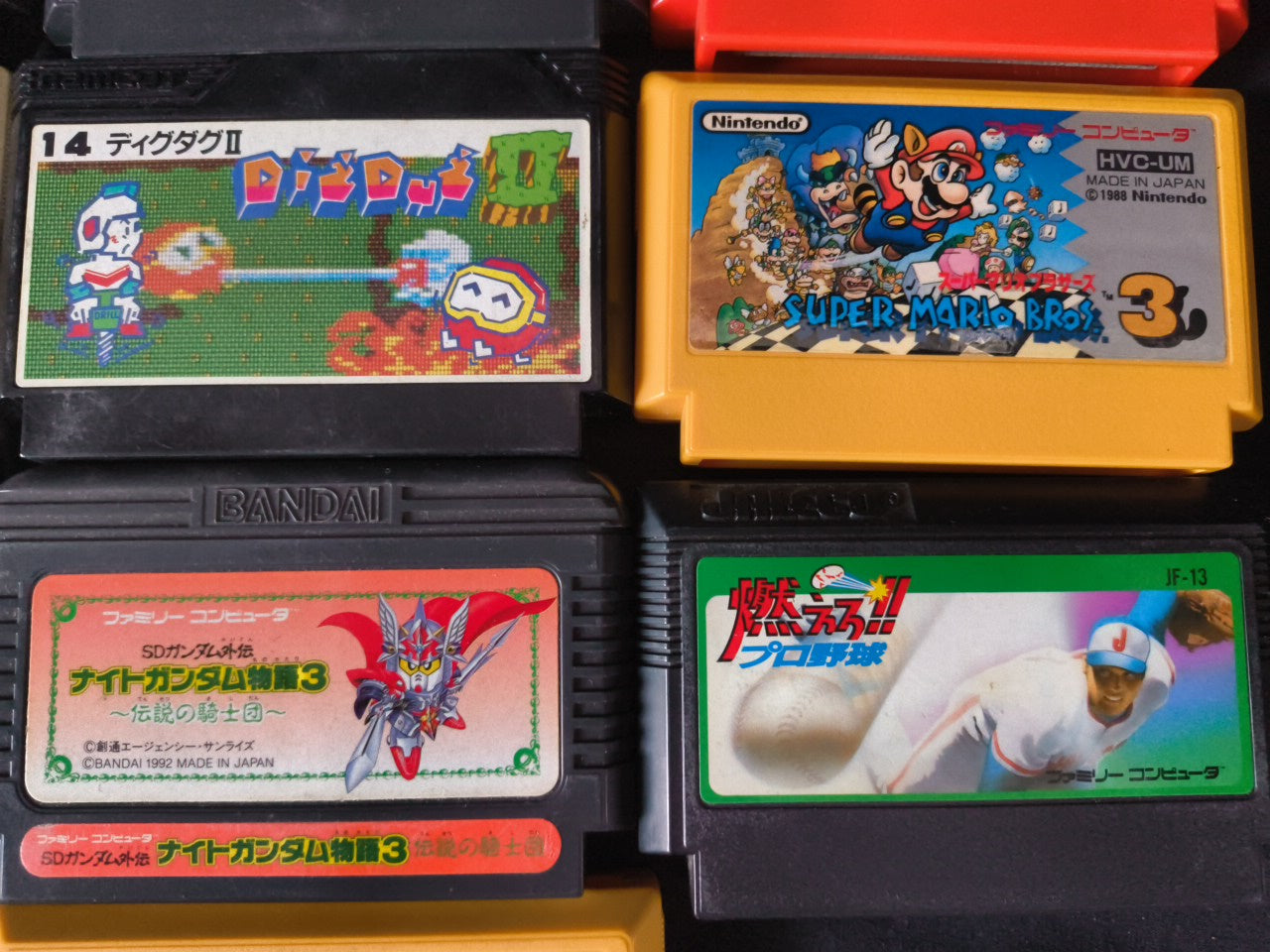 Wholesale lots of 18 Nintendo Famicom FC NES Game Cartridges set-h0228-