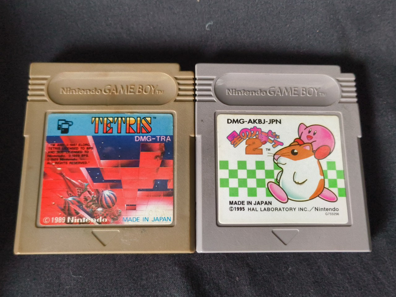 Used, Nintendo Gameboy Light Gold color console MGB-101 w/Game, Working-h0228-