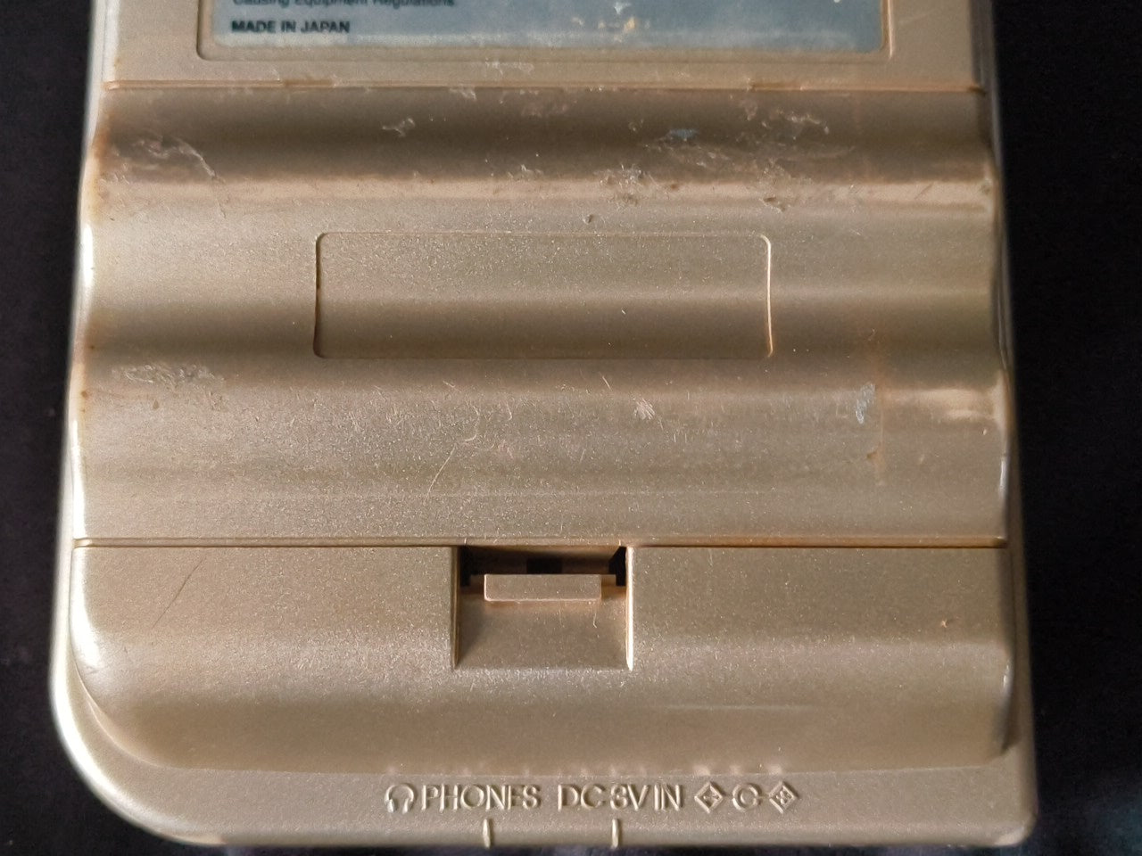 Used, Nintendo Gameboy Light Gold color console MGB-101 w/Game, Working-h0228-