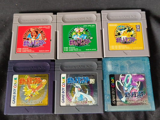 Whole sale Lot of 6 Pocket Monster Pokemon games Gameboy GB set-h0228-