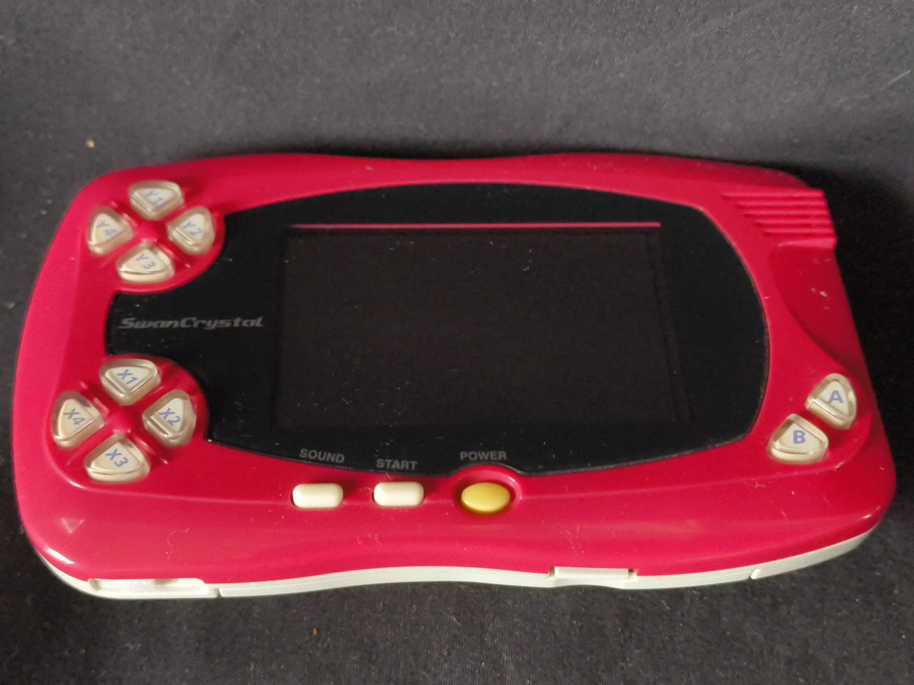 Wonder Swan Crystal Wine red BANDAI Console, Manual, Boxed set tested-h0303-