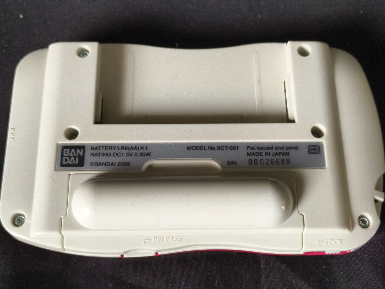 Wonder Swan Crystal Wine red BANDAI Console, Manual, Boxed set tested-h0303-