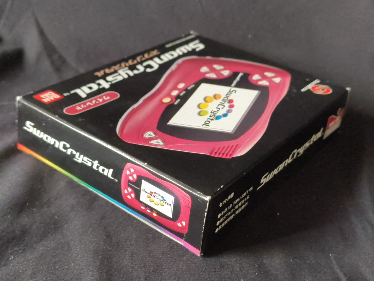 Wonder Swan Crystal Wine red BANDAI Console, Manual, Boxed set tested-h0303-