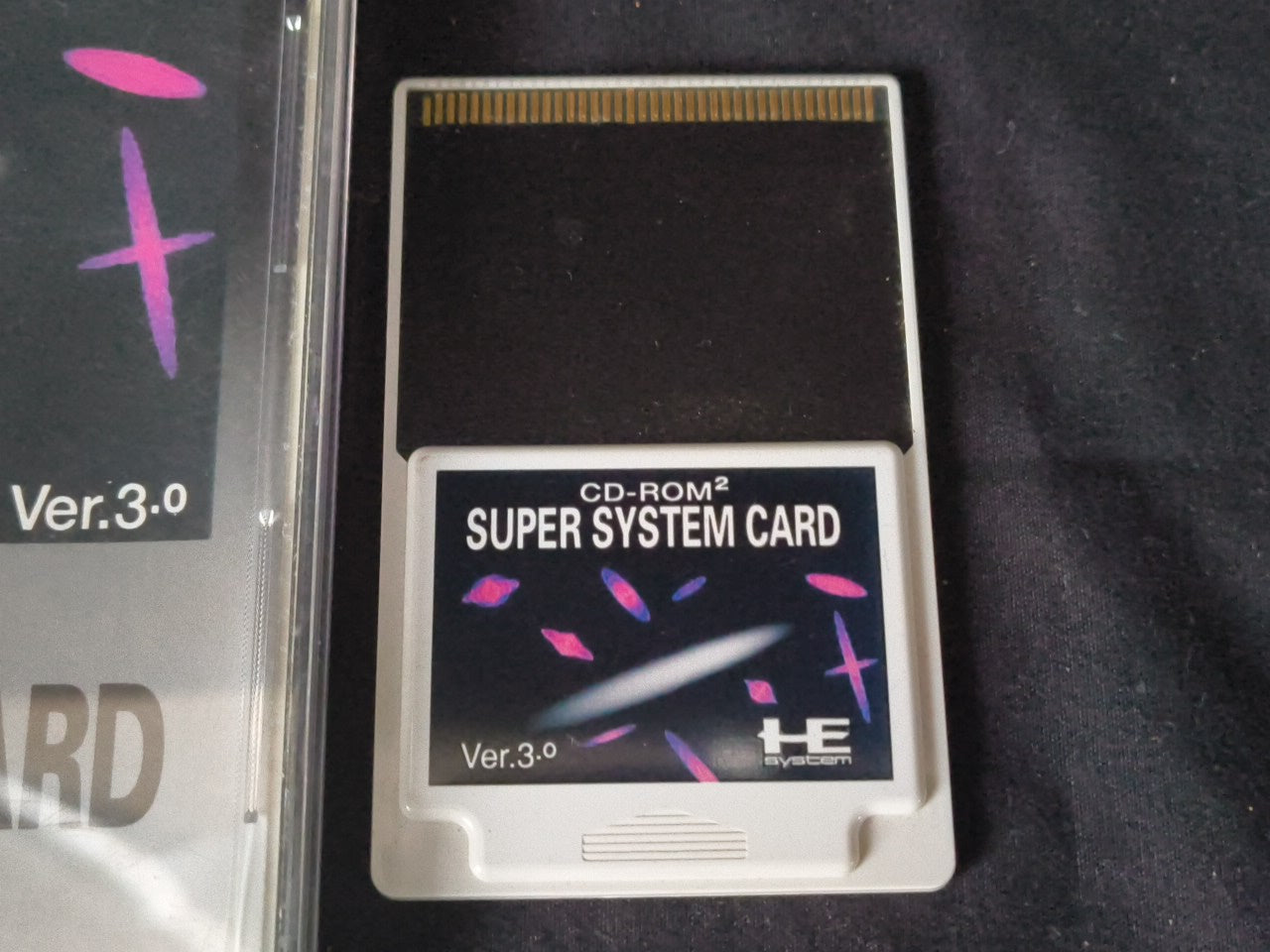 Super System Card Ver. 3.0 Hu-Card, manual, case PC Engine(Turbografx-16)-h0304-